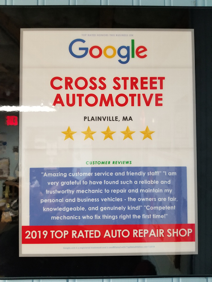 2019 top rated auto repair shop from google